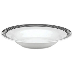 kate spade new york Concord Square Pasta Bowl, White/Black